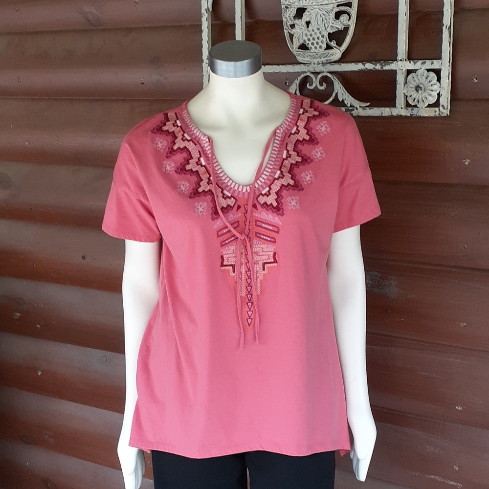 Sz 14/16 Embroidered Tribal Tunic/T-shirt
